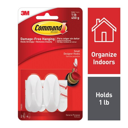Command Small Designer Hooks 17082ES, PK36 76909